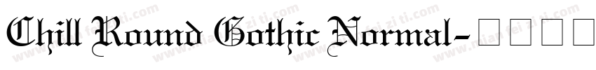Chill Round Gothic Normal字体转换